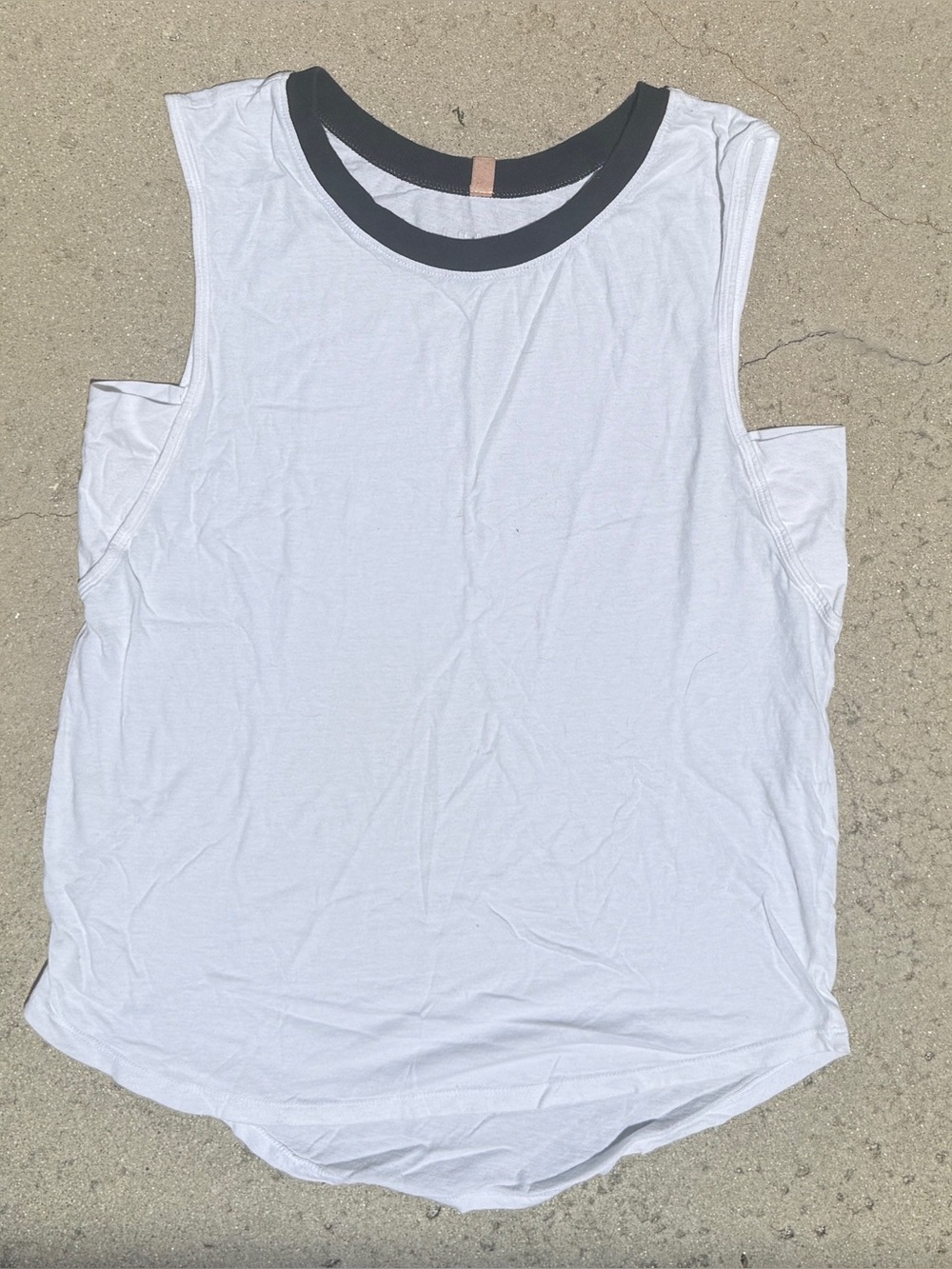 Lunya White and Black Tank Top - Lounge / Sleep